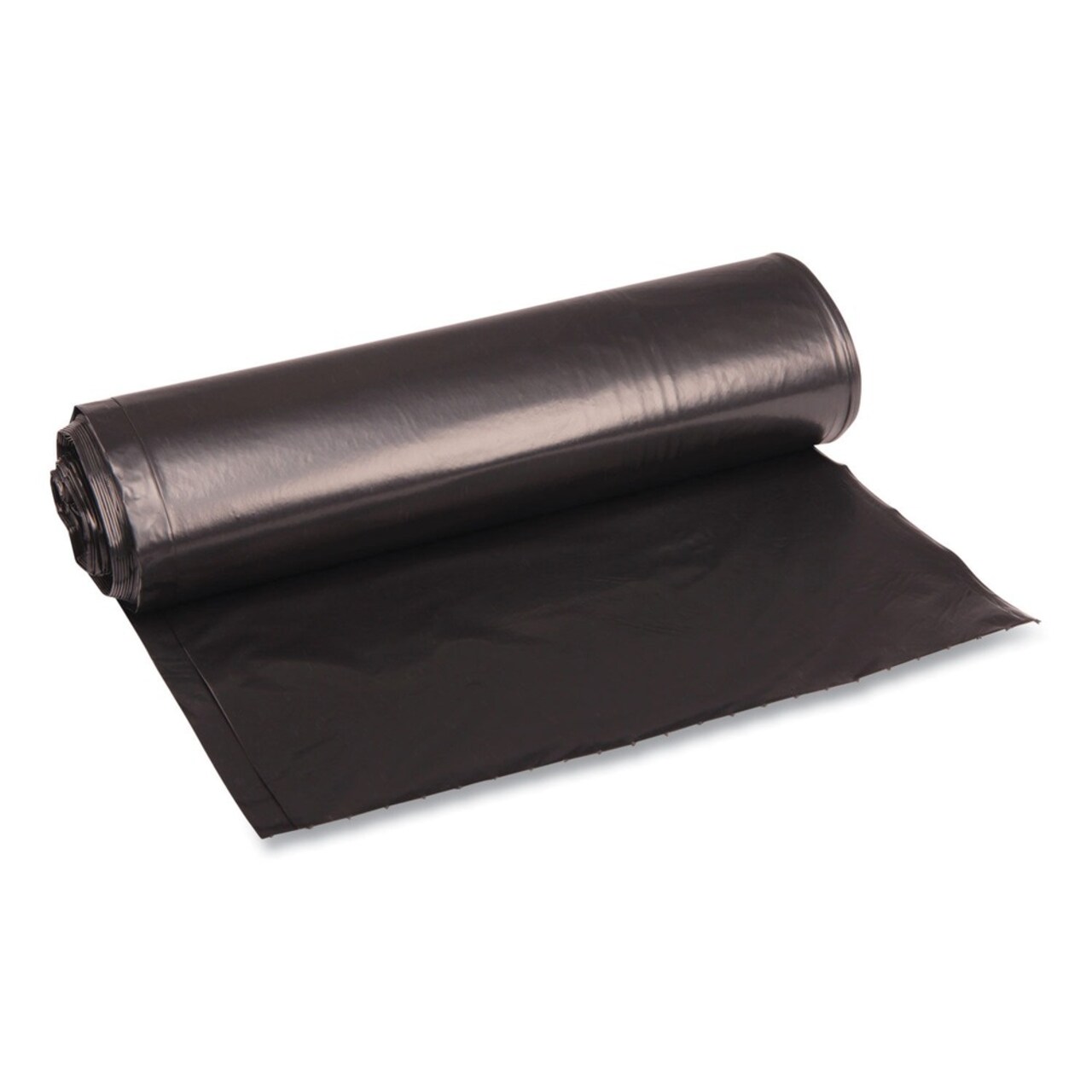 Boardwalk 33 in. x 39 in. 33 gal. 1.2 mil Recycled Low-Density Polyethylene Can Liners - Black (100/Carton)